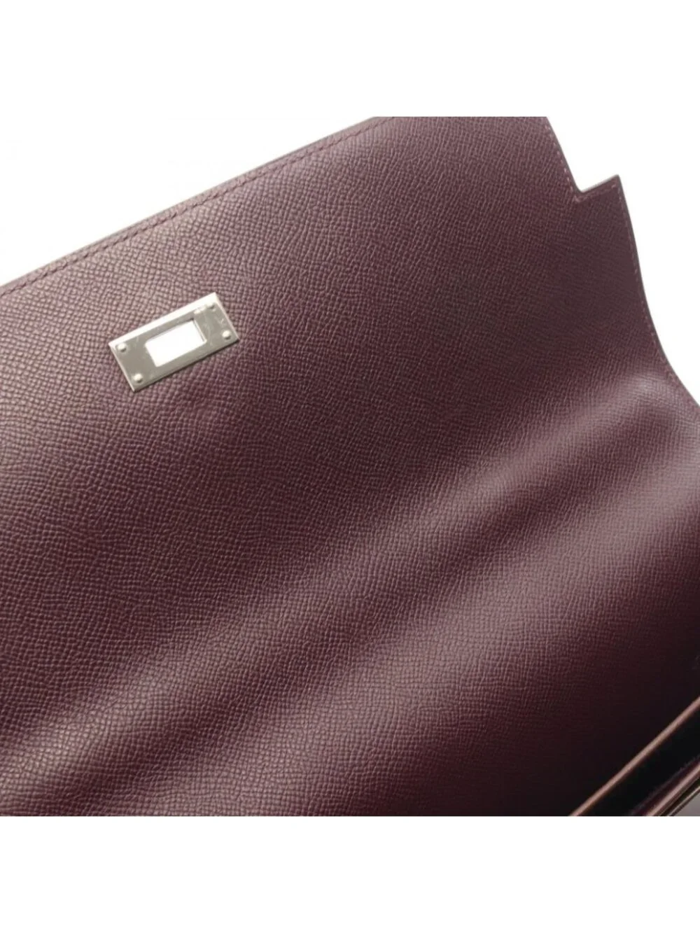 Hermes Briefcase Kelly Depeche 34 Violet Leather